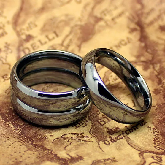 

Top Quality! Tungsten Silver Color 6mm Pure Tungsten Carbide Ring Fashion Jewelry The One Ring Wedding Rings