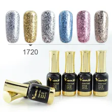 6 pièces nouveau Venalisa Nail Art 12ML Nail Art souper diamant brillant paillettes paillettes étoilé platine série vernis à ongles peinture gel kits(China)