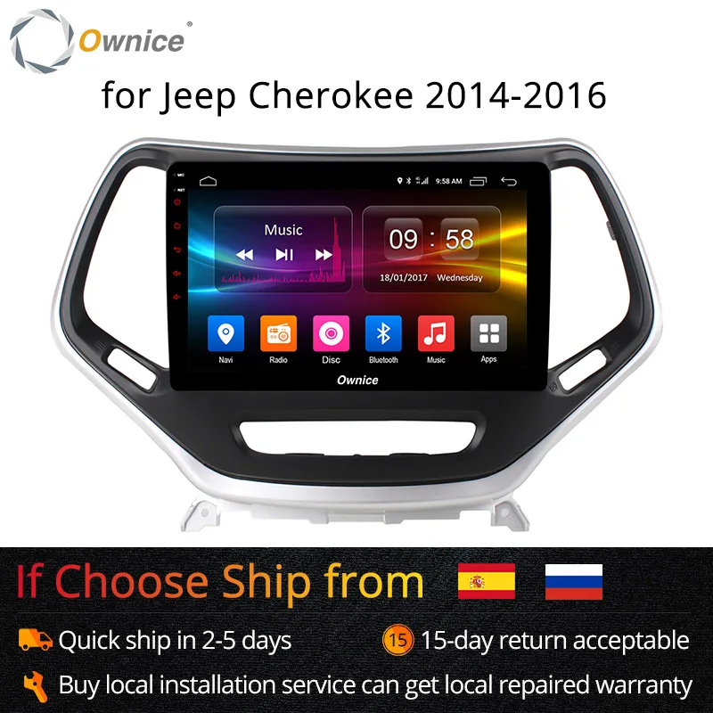 

Ownice K1 K2 10.1" IPS Octa Core Android 8.1 Car DVD GPS Navigation Player for Jeep Cherokee 2014 - 2016 4G LTE OBD 32G ROM