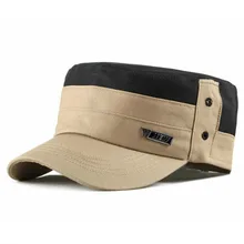 Повседневная Лоскутная военная шляпа высокого качества плоский Топ Регулируемый задник кепки головной убор моряка остроконечный Козырек Кепка Классическая Армейская шляпа кость