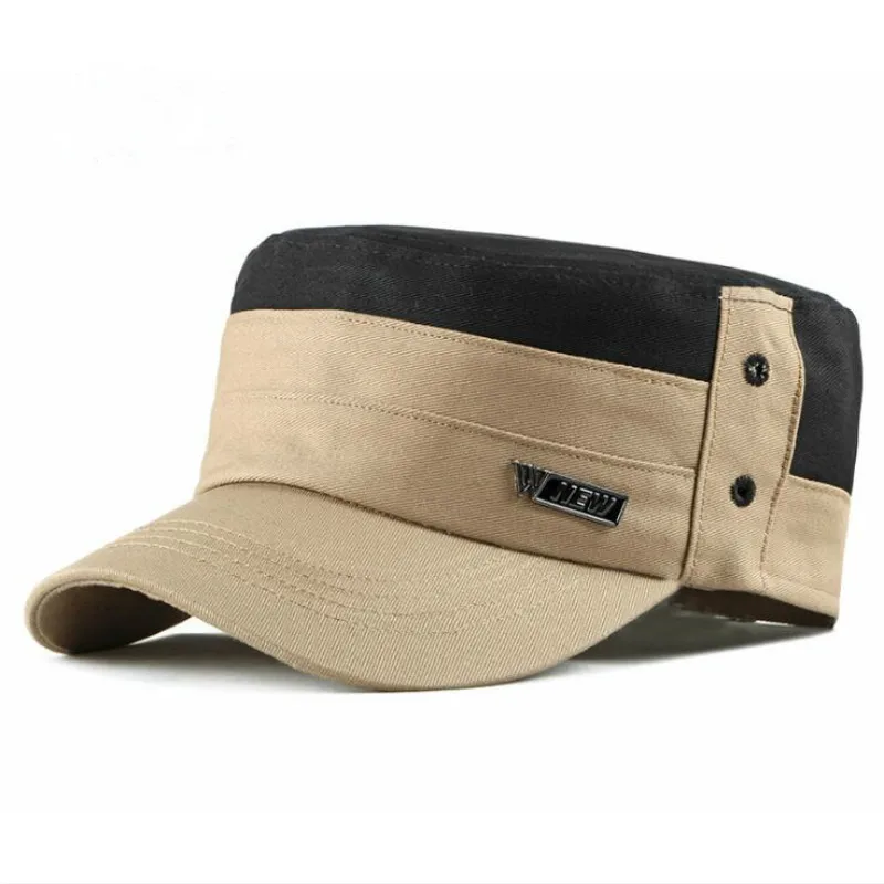 Повседневная Лоскутная военная шляпа высококачественный плоский Топ Snapback