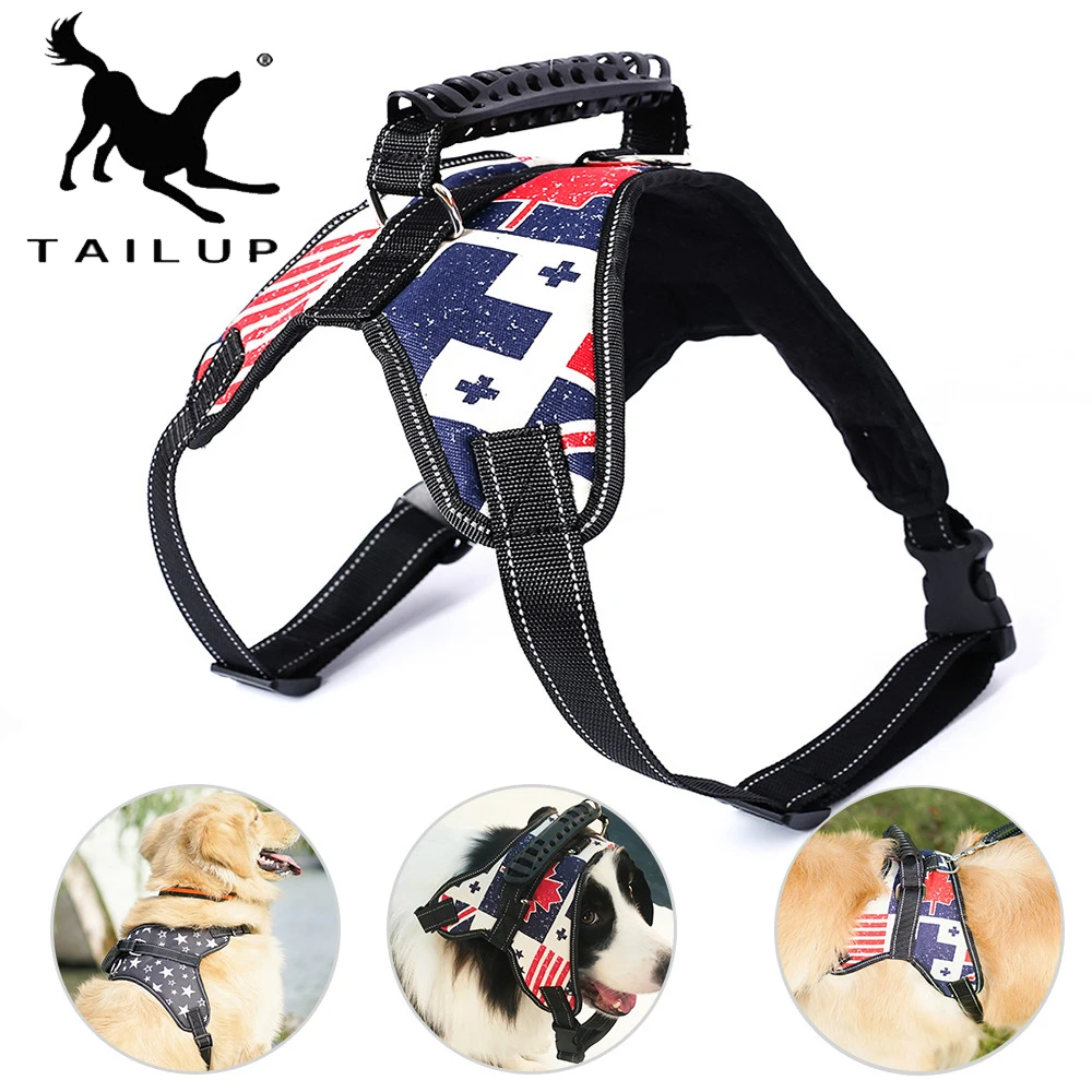 Buy Adjustable Dog Harness For Small Large Dogs Pets