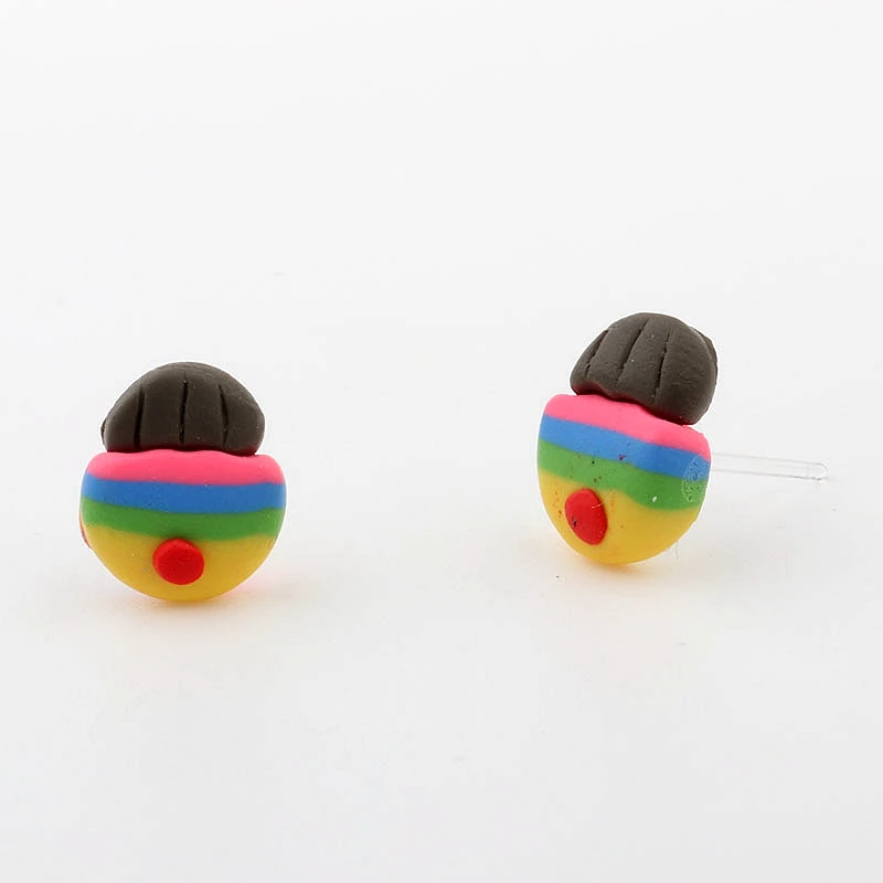 Женские серьги гвоздики из экологически чистого пластика 24 пары|stud earrings|stud earrings