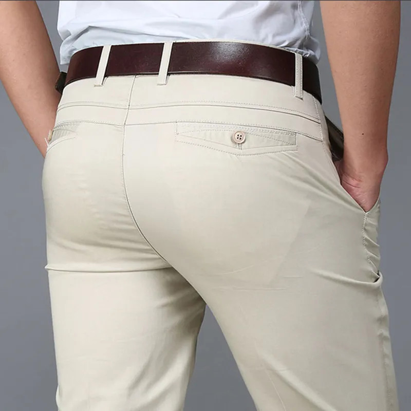 New 2017 Brand Casual Pants Men Spring Summer Thin Style Cotton