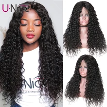 Волосы UNICE, волнистые водой, 360, кружевные передние человеческие волосы, парики 13*6, кружевные парики, 10-24 дюйма, бразильские волосы remy, парик, предварительно выщипанные
