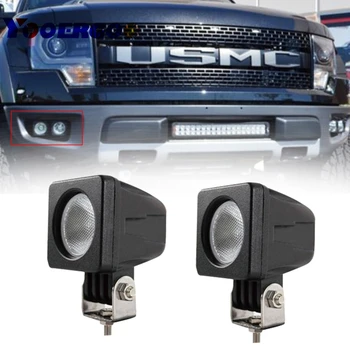 

2Pcs 10W Flood Mini LED Work Light 2 Inch Round LED Driving Lights Fog Lights for Motorcycle Motorbike Bike Dirt Bike Truck
