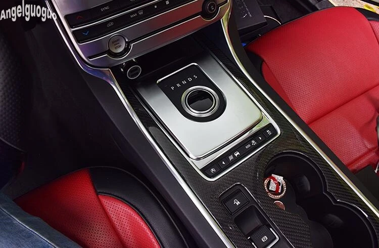 ABS углеродный/хромовый стиль для Jaguar XE XF F pace Car Gear Shift P R N D рамка украшение накладка