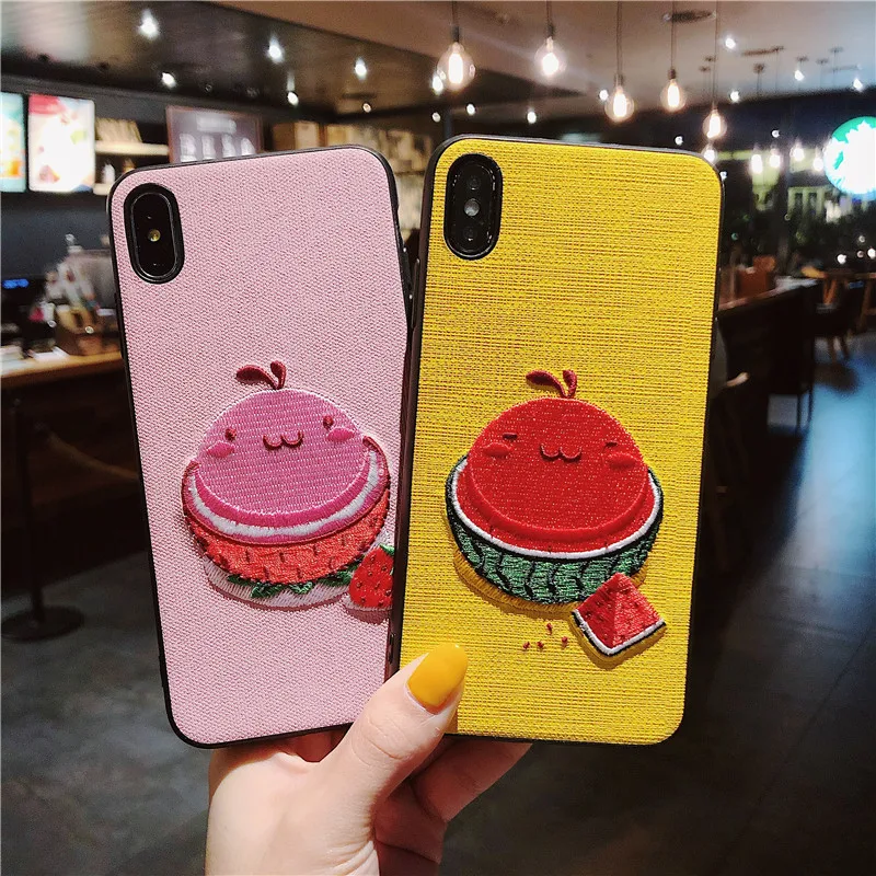 

Cover for Huawei P20 P30 Pro Lite Nova 3e Case Embroidery Cute Fresh Patterned Case for Mate 20 Pro Nova 4 3 3i Fitted Case Capa