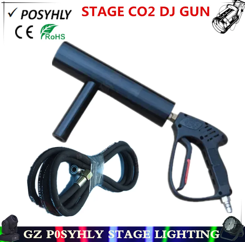 

2016 new ! stage co2 dj gun manually dj gun + 3m high-pressure pipe, stage professional disco equipment