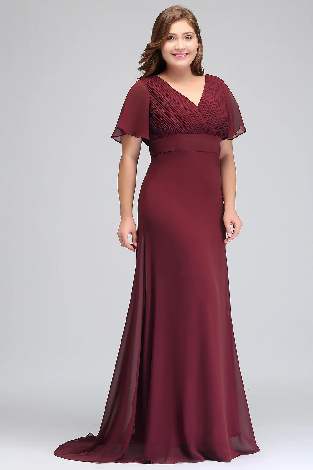 women's plus size chiffon dresses