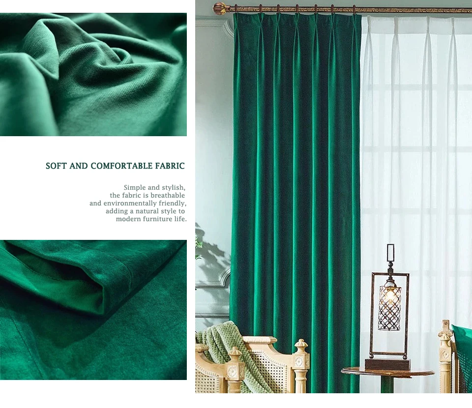 cortinas de veludo de alta qualidade para