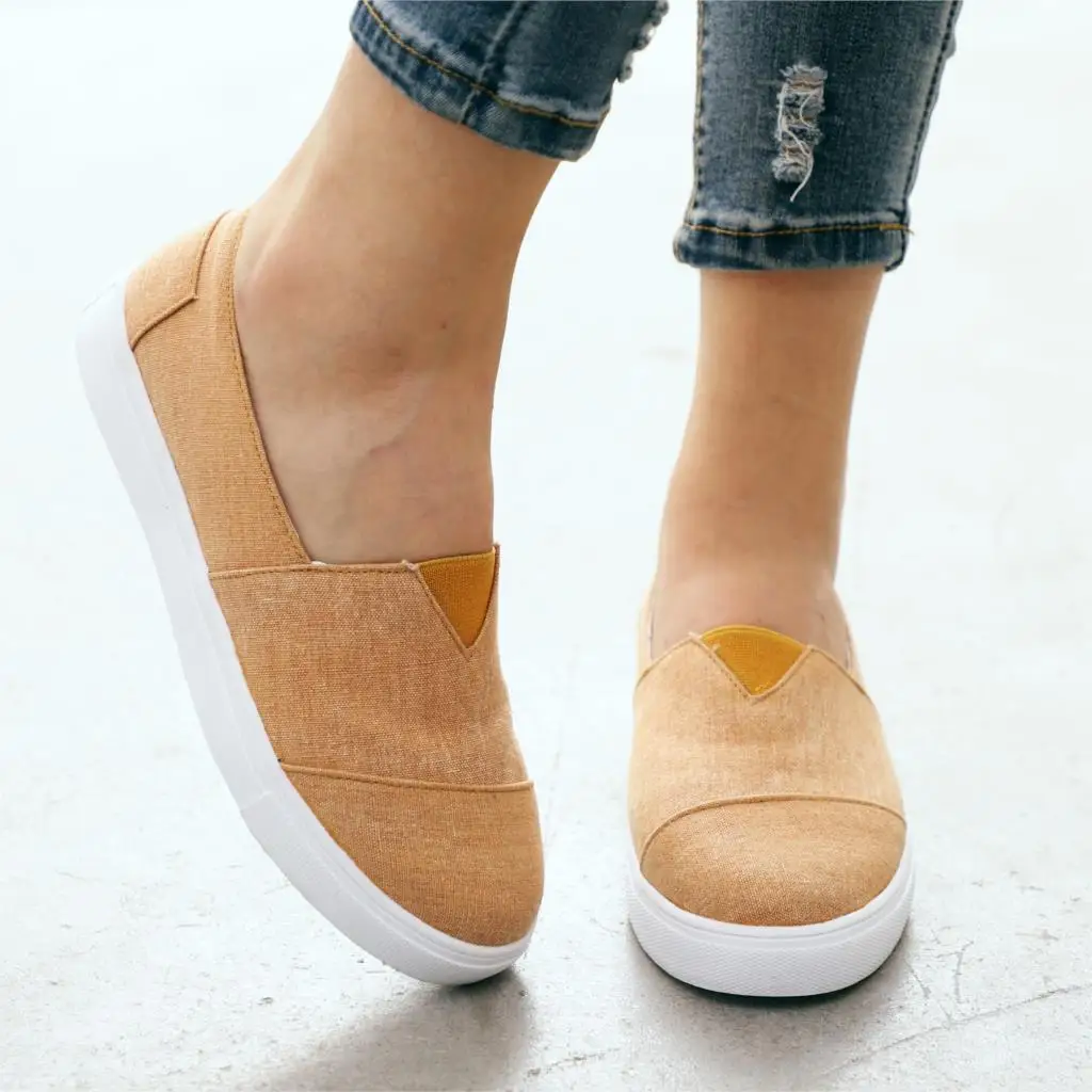 

MoneRffi Women Flats Shoes Canvas Shoes Slip On Casual Ladies Espadrilles Shoes Woman Flats Ladies White Moccasins