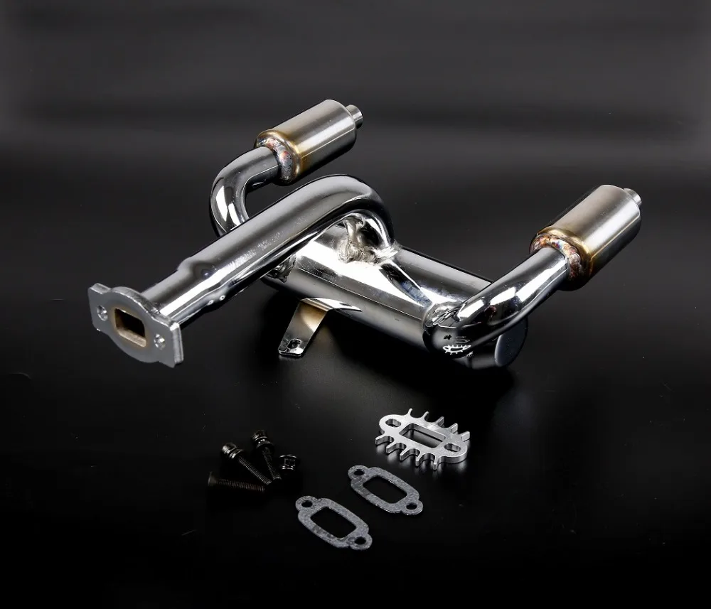 1/5 rc baja parts Rovan baja rc car parts BAJA double exhaust pipe with