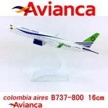 Boeing B737-800 16 См авиакомпания Авианка Aires 1/400 масштаб Игрушечная модель самолета Самолет литье под давлением пластиковый сплав самолет домашний декор