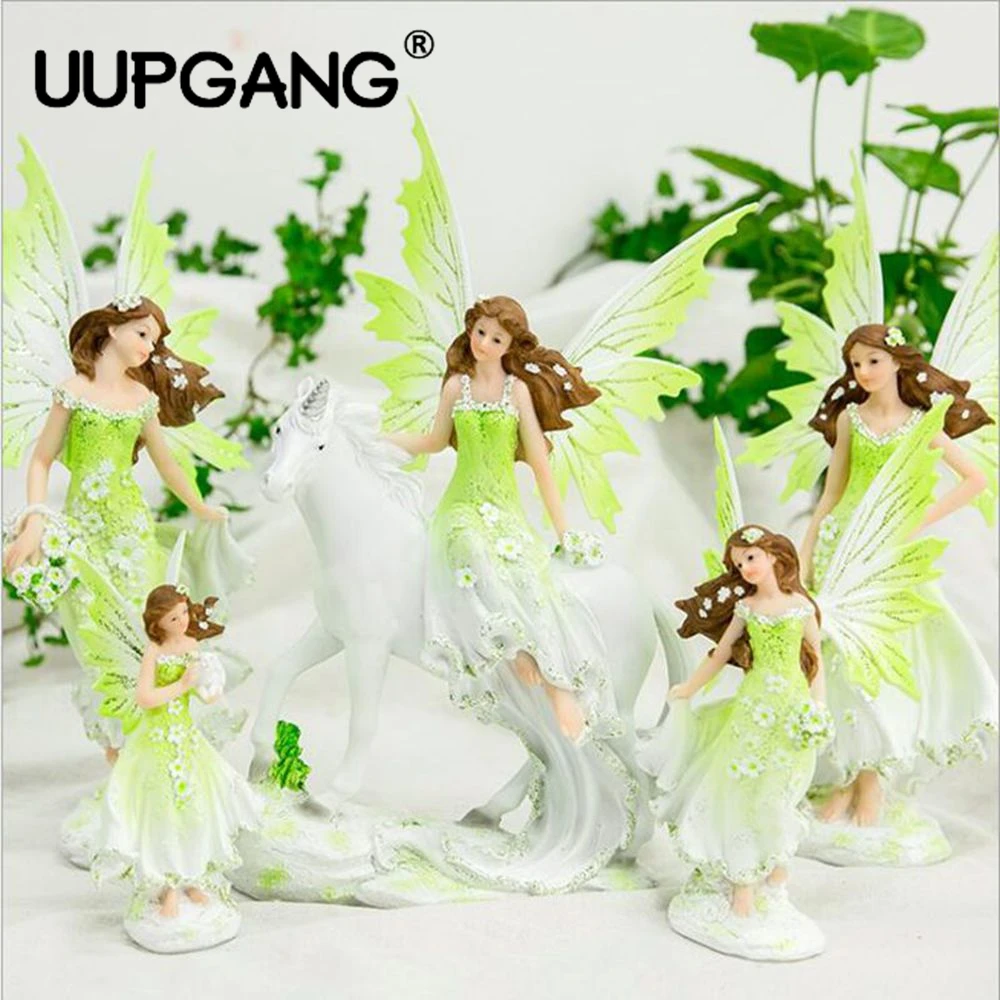 

Creative Gift Angel Ornaments Home Decor Flower Pixie Fairy Miniature Figurines Dollhouse Garden Ornament Decoration Crafts
