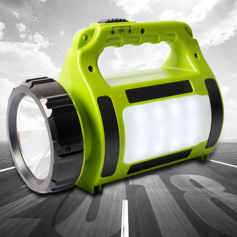 

2019 Konesky new Rechargeable LED Torch Light Waterproof LED 3 in 1 Powerful Portable Camping Projector Lamp