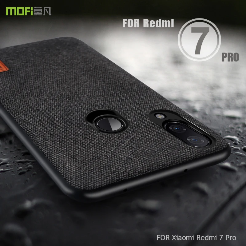 Чехол для Redmi 7 pro чехол MOFI Xiaomi redmi тканевая задняя крышка 7pro с мягким краем деловой