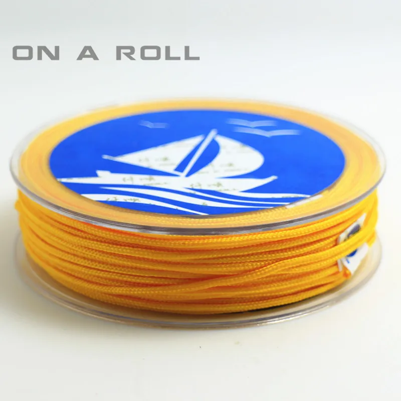 1,5 мм нейлоновый шнур нить китайский узел макраме шнур браслет плетеный шнур DIY кисточки вышивка бисером 14 м/рулон 14 цветов - Цвет: 10