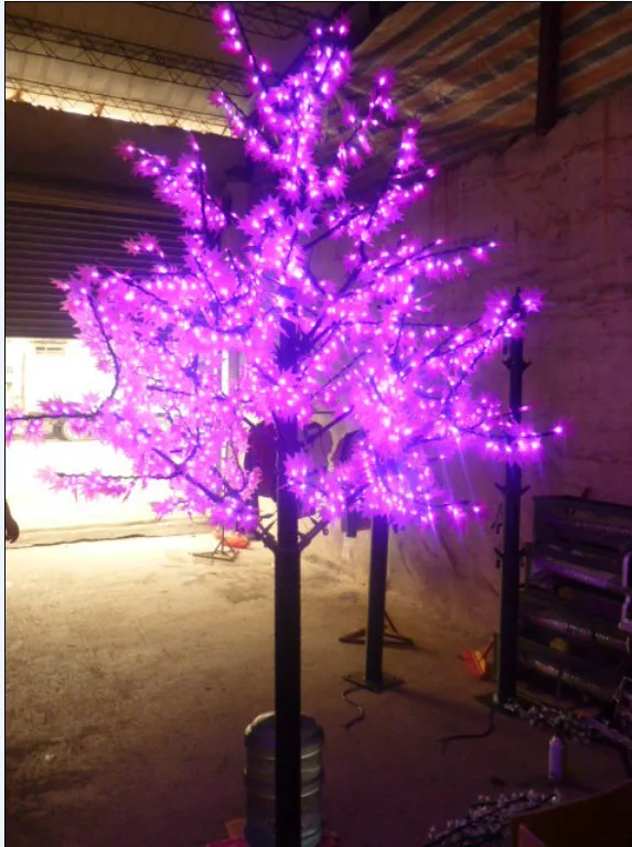 Outdoor Waterproof Artificial 1 M Led Cherry Blossom Tree Lamp Free Ship 945leds 6ft Height Pink Led Maple Tree Christmas Light Waterproof 110 220vac