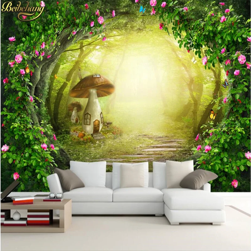 

beibehang Custom papel de parede 3d forest mural wallpaper Bedroom living room backdrop painted photo wall papers home decor