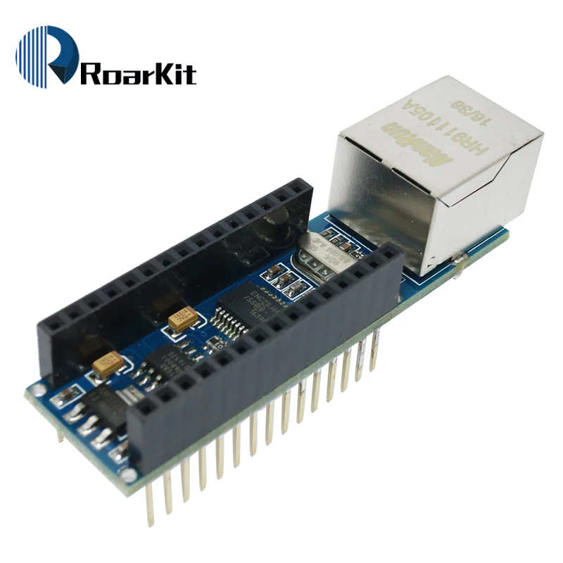 1 шт. ENC28J60 Ethernet щит V1.0 для arduino комплект+ 1 шт. совместимый модуль CH340G Nano 3,0+ 1 шт. нано терминал Плата расширения