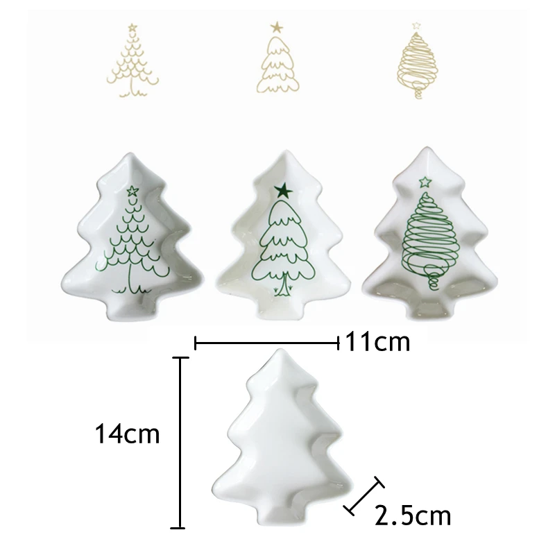 aliexpress com buy set of 4 christmas tree dinner plates ceramic christmas tree dinnerware