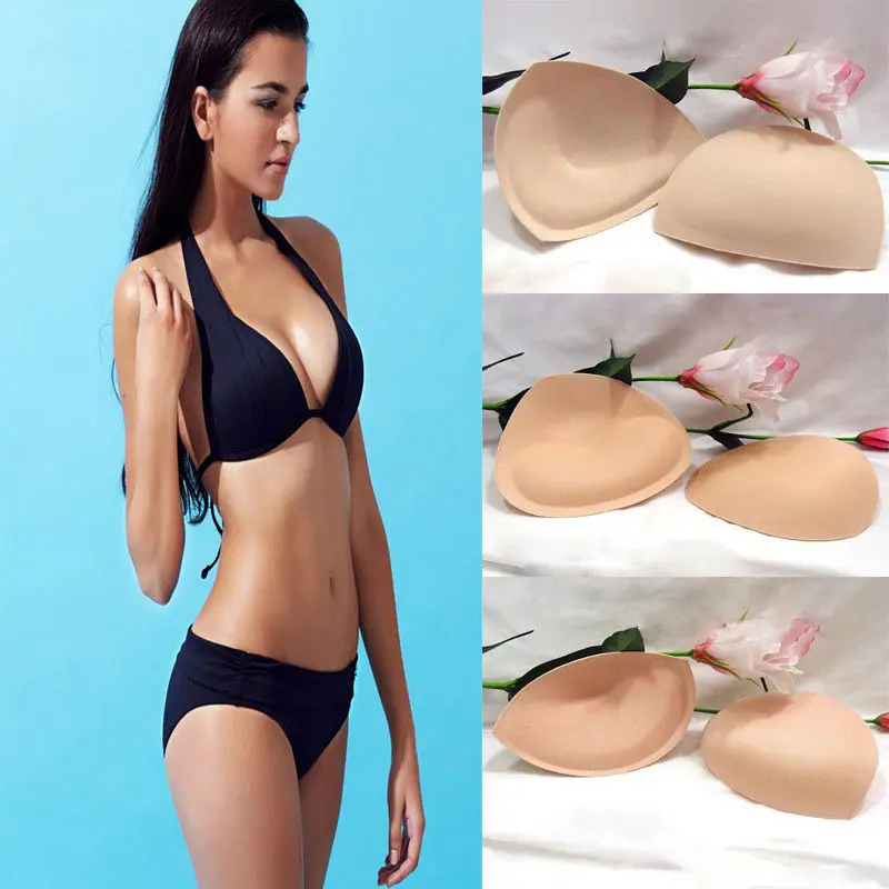 2pcs Pair Removable Swimsuit Bra Bikini Breast Padding