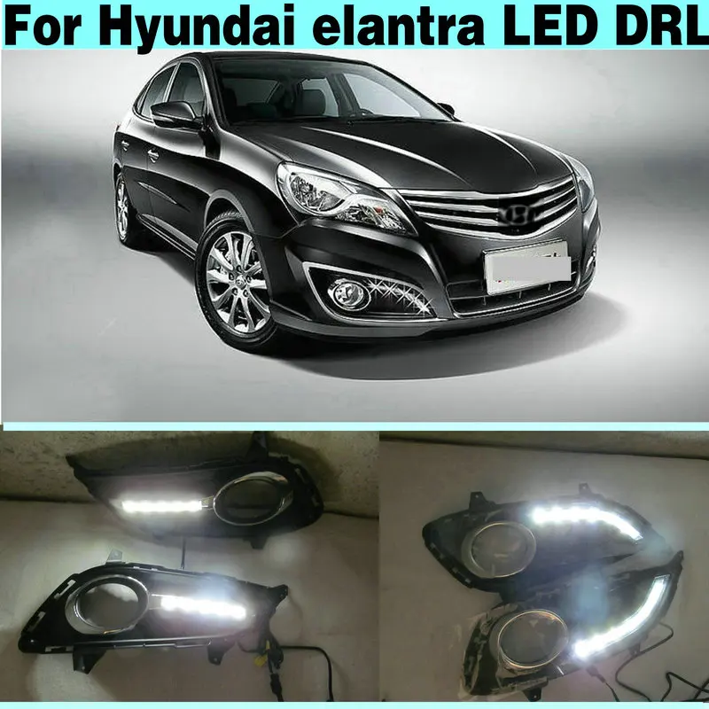 Автомобильный Стайлинг для Hyundai elantra LED DRL высокая яркость направляющая СИД