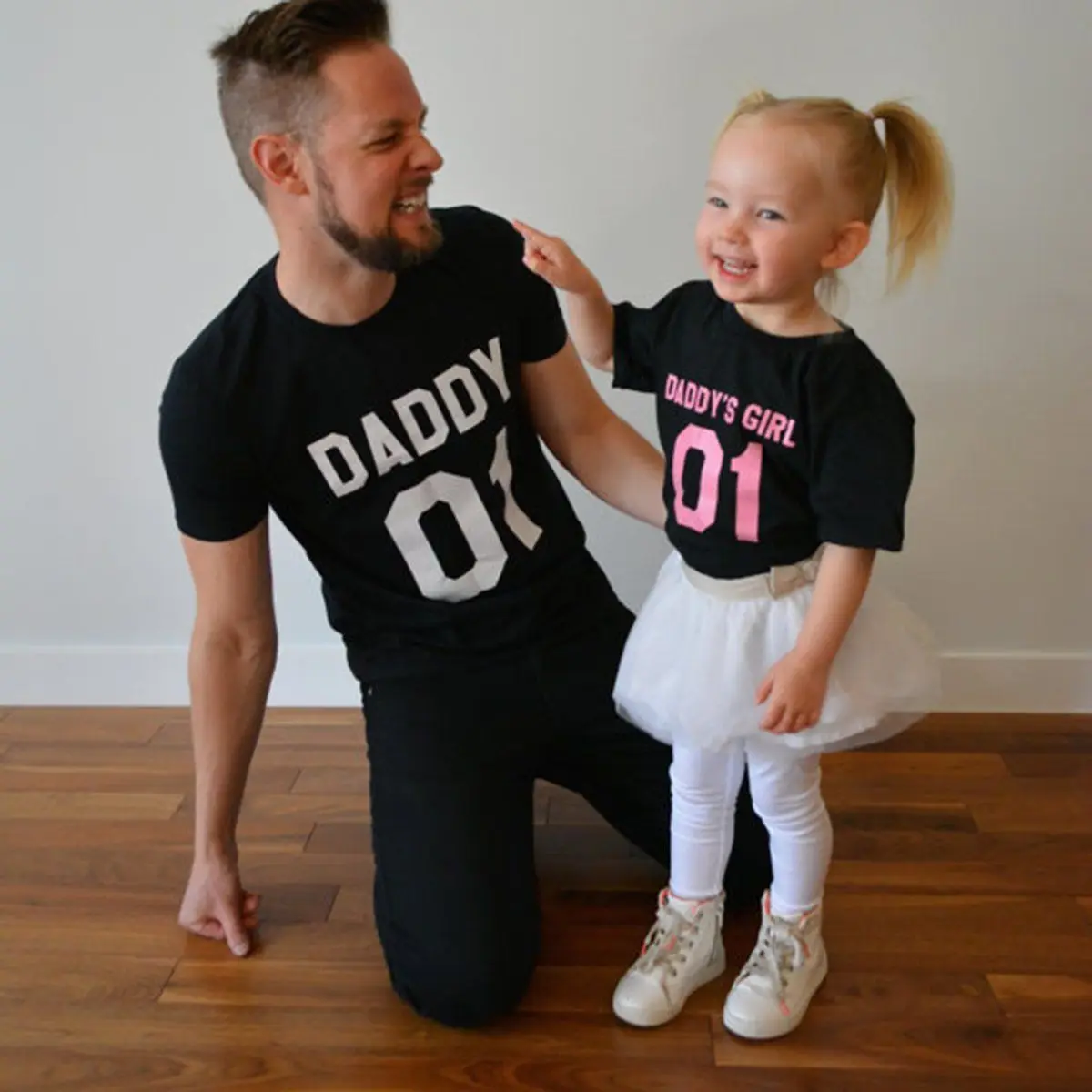 

Family Matching Clothes Father Daughter T Shirt DADDY'S GIRL Tees Shirts Tops Fathers Day Gift Summer Men short sleeve t shirt
