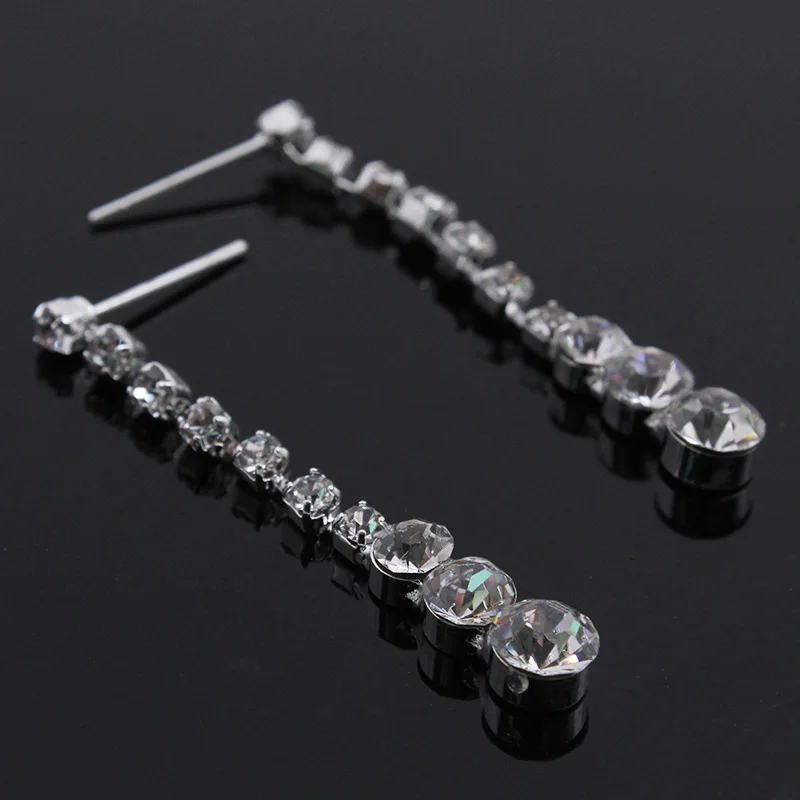 Комплект из колье и серёг с кристаллами|wedding jewelry sets|necklace earring setfashion set |