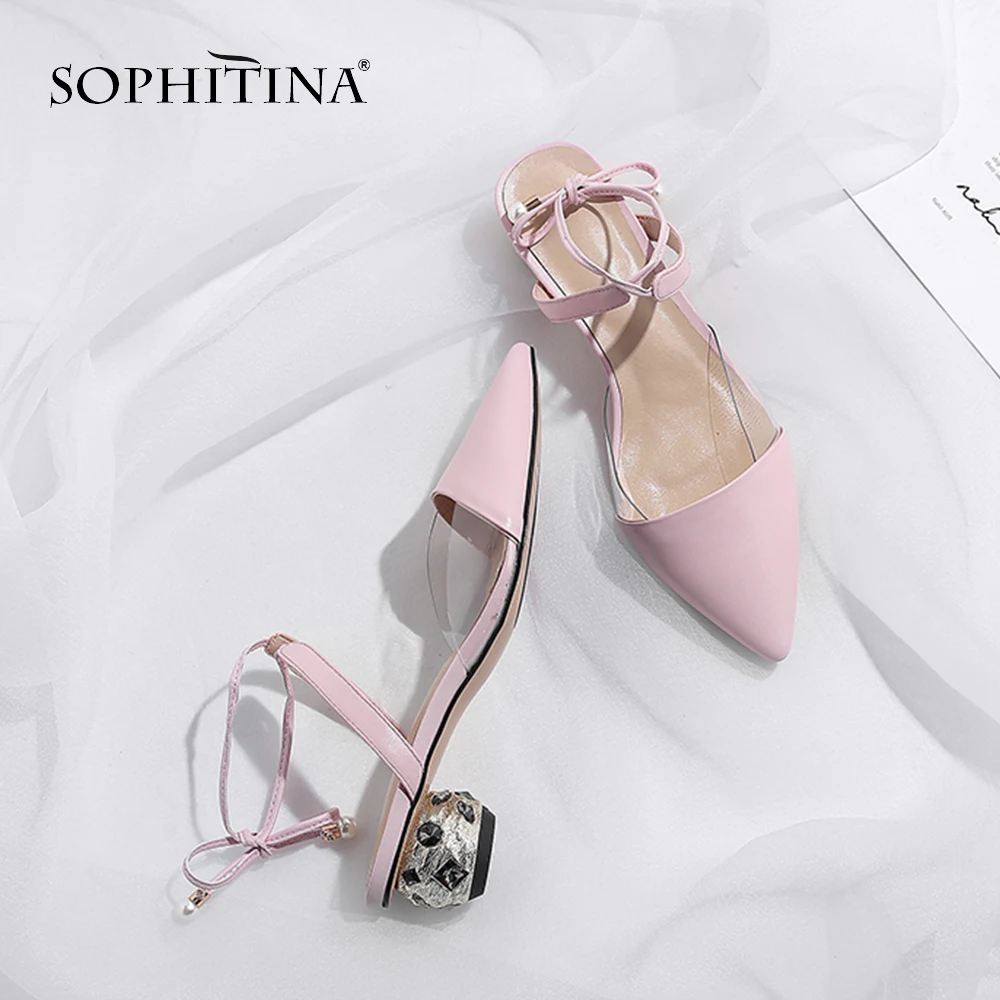 SOPHITINA/Обувь женская на лето 2019г Милые женские босоножки с остренным мыском модном