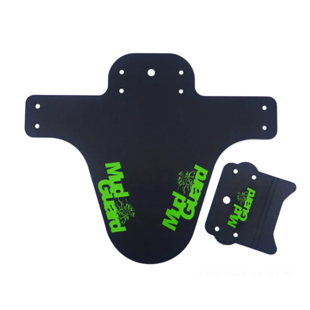 Green Bicycle Fender Plastic Front /rear Bike Mudguard Mtb Bike Wings Mud Guard Cycling Accessories for Bicycle - Color: Green