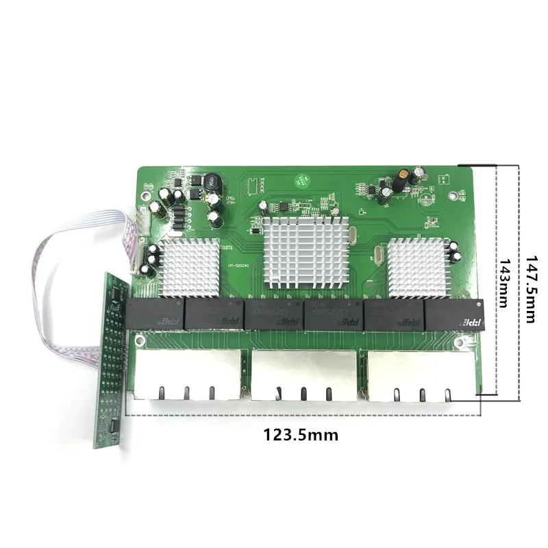 Новая модель модуля коммутатора OEM на 24 порта Gigabit настольный коммутатор Ethernet RJ45