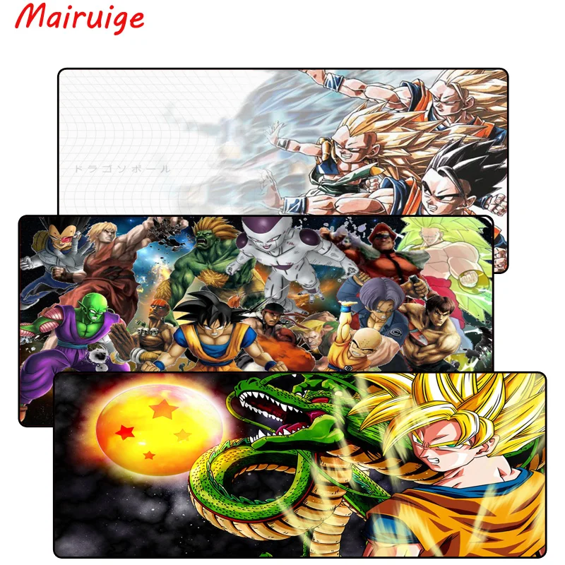 Mairuige Dragon Ball Z большой игровой Мышь Pad замок края Мышь pad Скорость/Управление Мышь коврик для CS GO лига ноги Dota 4 Размеры