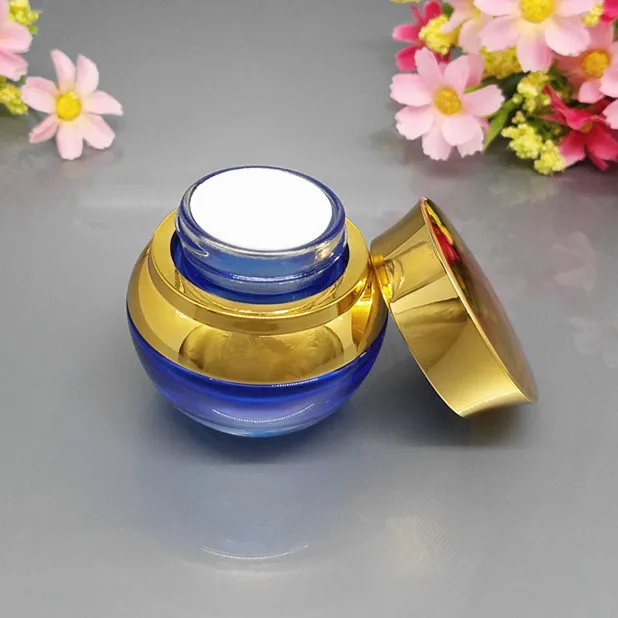 Essence Glass Lotion Pump Blue Glass Packaging Bottle Empty Comestic Containers Bottle Cream Travel Bottling 203050g ml (5)