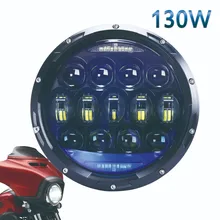 Feux de croisement et de route pour Jeep Lada urban Niva 4x4 Harley, 1x130W, 7 '', H4 H13