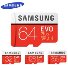 SAMSUNG EVO+ Micro SD 32G SDHC 80 МБ/с. класс 10 карта памяти C10 UHS-I TF/SD карты транс флэш SDXC 64 Гб 128 ГБ для доставки