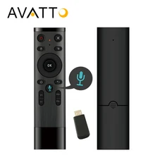 AVATTO Voice Control Fly Air Mouse For Gyro Sensing Game 2 4GHz Wireless Microphone Remote Control