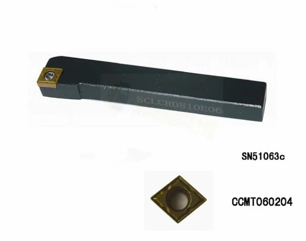 11 шт./компл. SCLCR1010H06 CNC токарный инструмент 1 шт, 10 шт. CCMT060204 VP15TF лезвия с ЧПУ вставки из карбида цемента