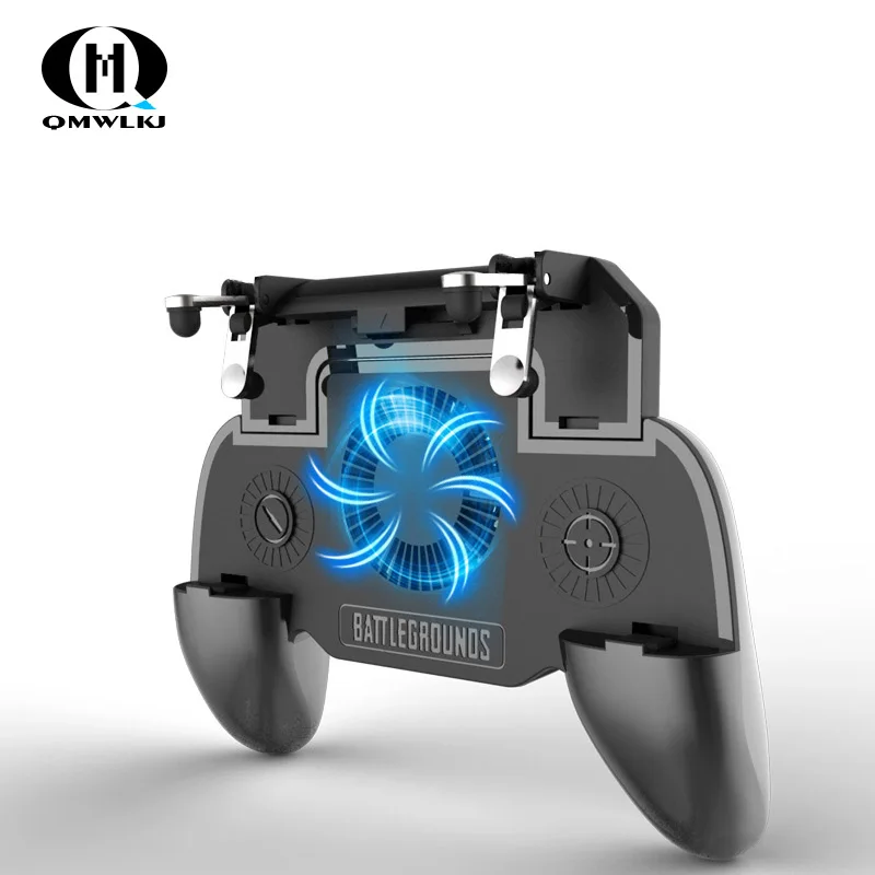 

Pubg Mobile Trigger Pubg Controller Gamepad L1R1 Button Aim Key Shooter Joystick Cooler Fan with 2000/4000mAh Power Bank