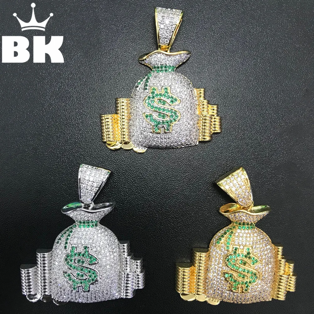 Шикарная сумка для денег KING CZ кулон Биткоин золотой серебряный цвет розовое