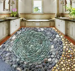 3d картина этаж обои булыжник земли камень 3d пол 3d для ванной обои водонепроницаемый 3D полы