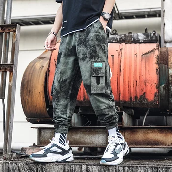 

Harajuku Men Ankle-length Pants Hip Hop Cargo Pants Streetwear 2020 Japanese Hip Hop Pants Mens Korean Fashions Joggers Trousers