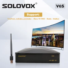 SOLOVOX S V6S Satellite TV Receiver Home Theater HD Support M3U CCCAM TV Xtream For Eu Fr USK USA Arab Satellite Receiver
