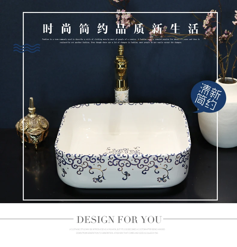Europe style China Handmade Lavabo Washbasin Artistic Bathroom Sink round bowl sink   (9)