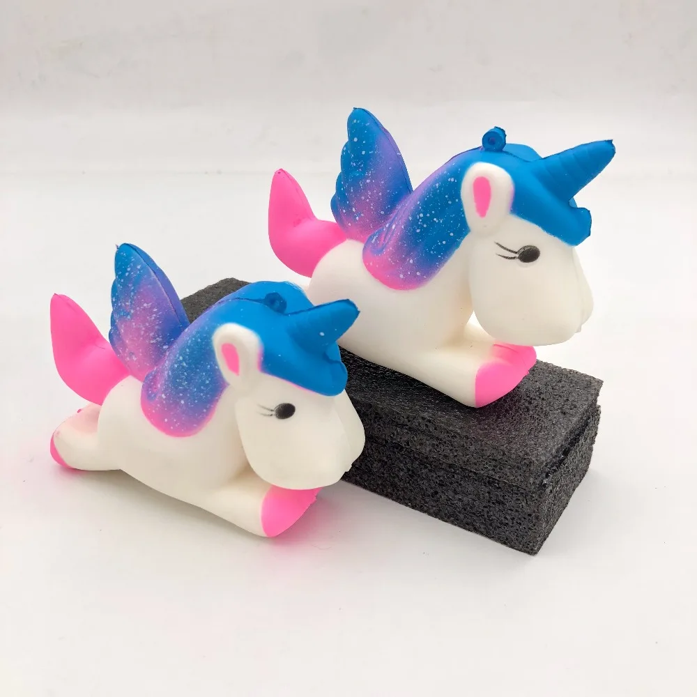 13.5cm flight unicorn pony squeezes toy slowly rising squeezes toy doll funny joke prop prank maker gag gift