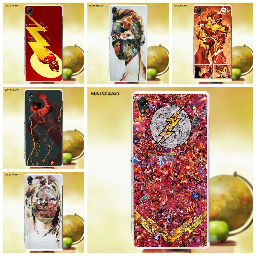 Oedmeb Soft Stylish Case Comic Book Collages Flash Man For Sony Xperia Z Z1 Z2 Z3 Z4 Z5 compact Mini M2 M4 M5 T3 E3 XA | Мобильные