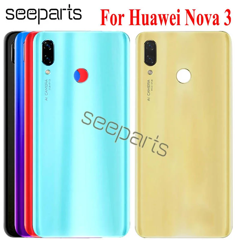 Huawei Nova 3 задняя крышка для батареи Nova 3 задняя крышка для батареи чехол Nova 3 замена крышки для батареи