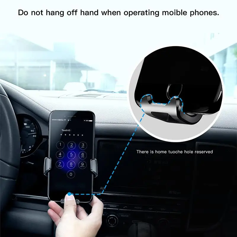  Baseus Schwerkraft Auto Telefon Halter Für iPhone Xs Max X Samsung S10 S9 Air Vent Halterung Handy 