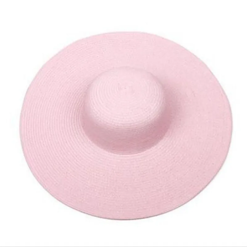 Xuyijun 2017 السيدات أزياء المرأة طوي واسعة كبيرة مرن بريم الصيف قبعة الشمس الشاطئ قبعة القش كاب قطرة الشحن 14 اللون